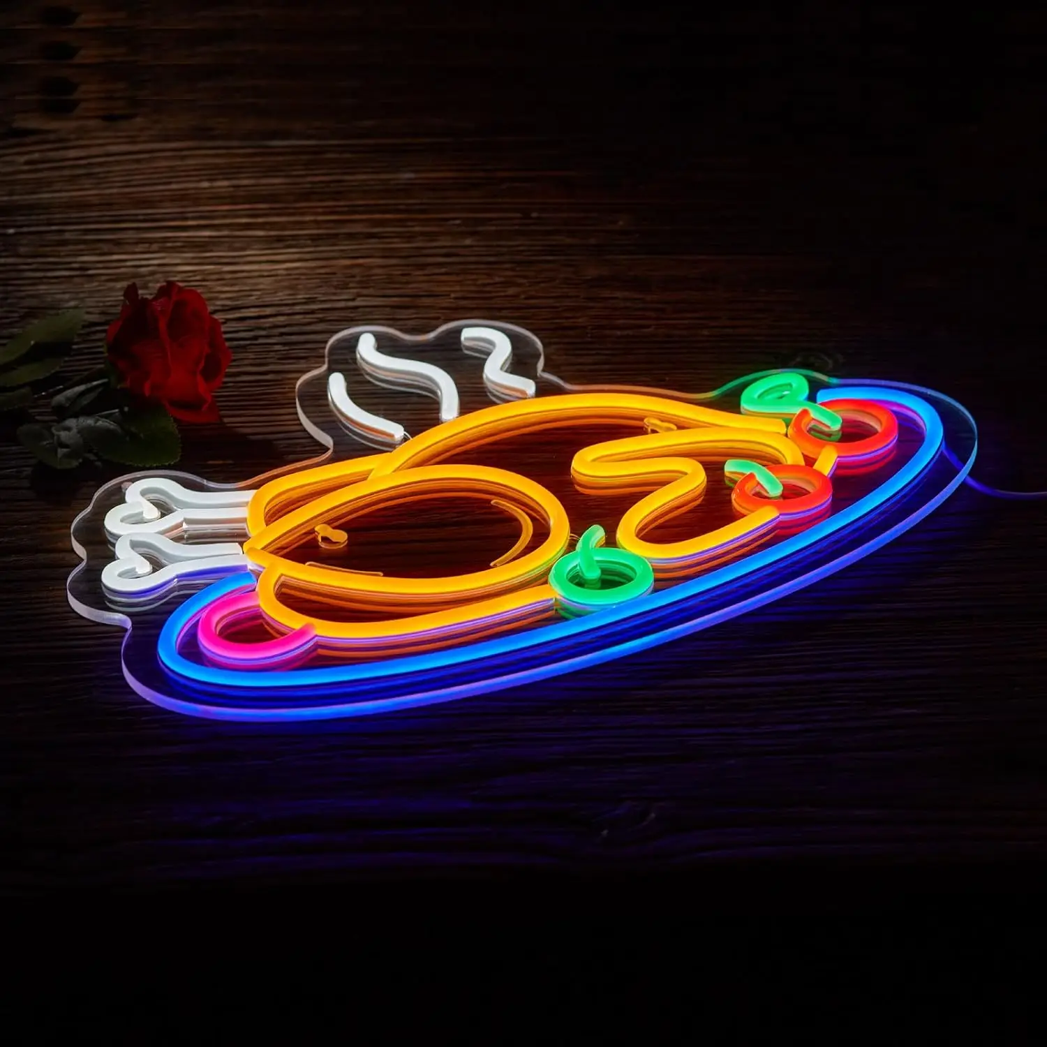 Turkey Neon Sign USB Powered LED Neon Light for Turkey Coffee Shop Turkey Restaurants Stores Bar Man Cave Beer Bar Wall Decor