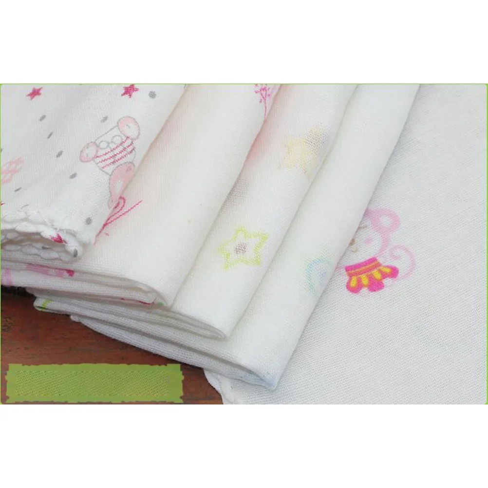 1 pçs bebê algodão saliva toalha 31x31cm gaze dupla camada macio respirável rosto toalha de enfermagem babador lenço quadrado