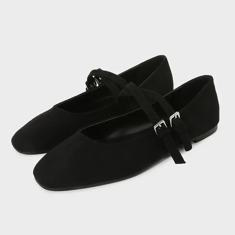 black-round-toe-ballet-flats-women-shoes-fashion-double-buckle-design-elegant-mary-jane-shoes-for-women-designer-shoes-woman