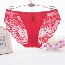 Dames Satijn Slipje Mid Taille Naadloze Grote Maat Ondergoed Sexy Hoge Kwaliteit Transparante Lingerie Para Damas