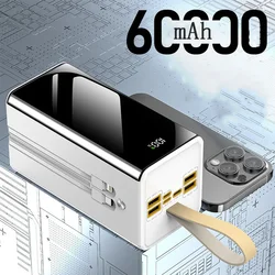 66W Super Fast Charging Power Bank Large Capacity Power Bank 60000 MAh Digital Display Power Bank