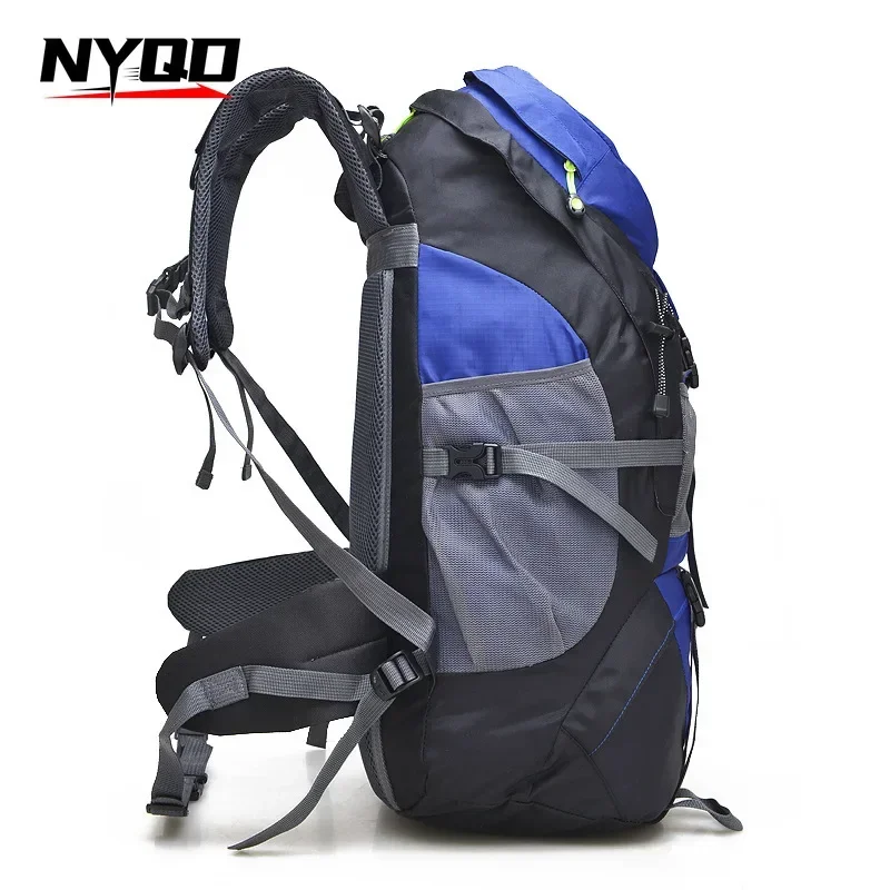 Mochila para exteriores de 50L, mochilas impermeables para ciclismo, mochila de viaje para acampar, bolso de hombro para deportes de senderismo y montañismo para mujer