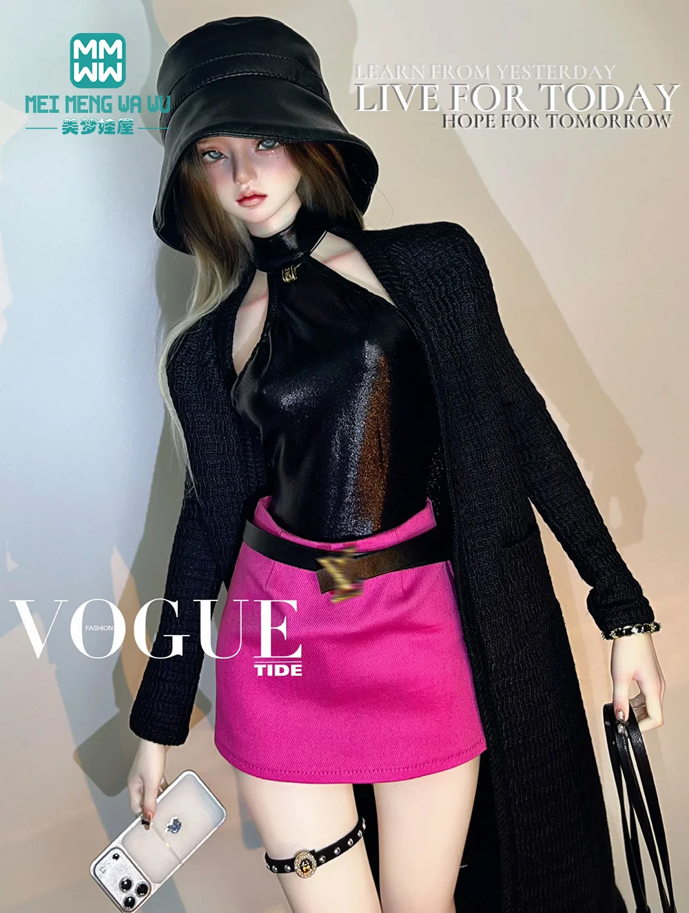 Fits 58-60 cm 1/3 BJD Doll Clothes Fashion Casual A-line Skirt DD SD Toy Girl Gift