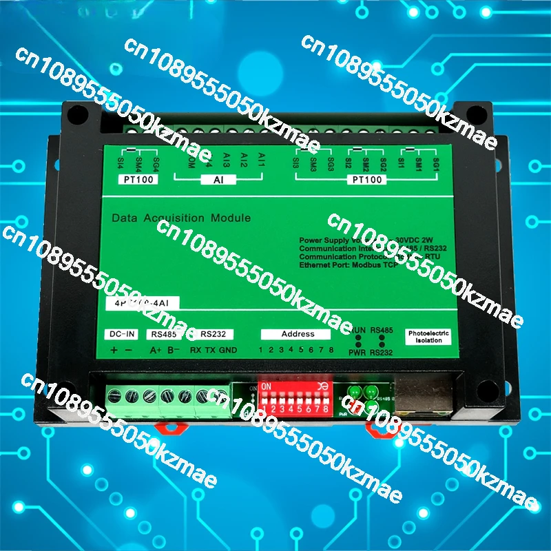 FOR 4PT-4AI 4-channelPT100 temperature thermistor acquisition module 4AI inputmodbus transmissioncard Ethernet Automation Module