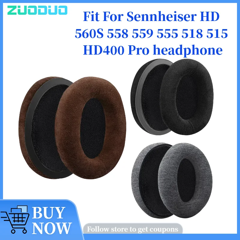 

1Pair Replacement Earpads Foam for Sennheiser HD 560S 558 559 555 518 515 HD400 Pro Headphones Earmuff/Earphone Sleeve Headset