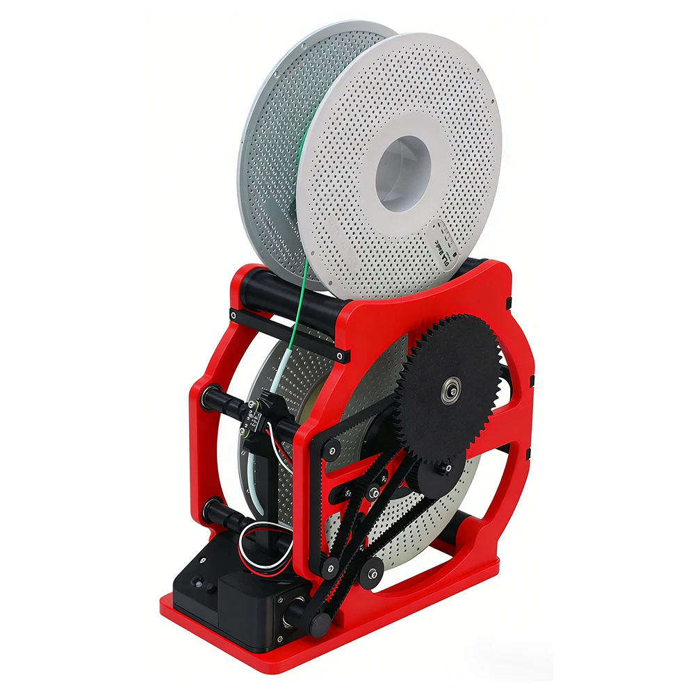 Nowa, automatyczna nawijarka do filamentu, ułatwiająca nawijanie, kompatybilna z PLA/PETG/ABS, do drukarek 3D Voron/Creality/Bambu. — zdjęcie produktu 7