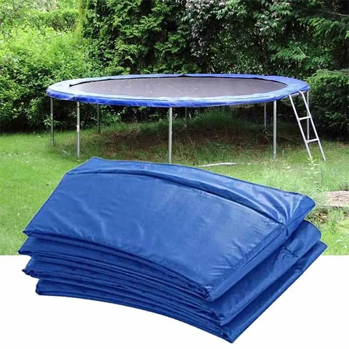 Imagen 2 del producto Estera de protección para trampolín de 6/8 pies, almohadilla de seguridad para trampolín, cubierta protectora resistente al agua con resorte redondo, accesorios deportivos para el hogar