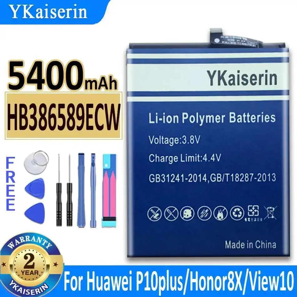 

Battery HB386589ECW 5400mAh For Huawei View 10 Lite V10 P10 Plus For Honor Play 20S 8X Play Nova 3 4 L21 Vky-AL00 Mate 20 Lite