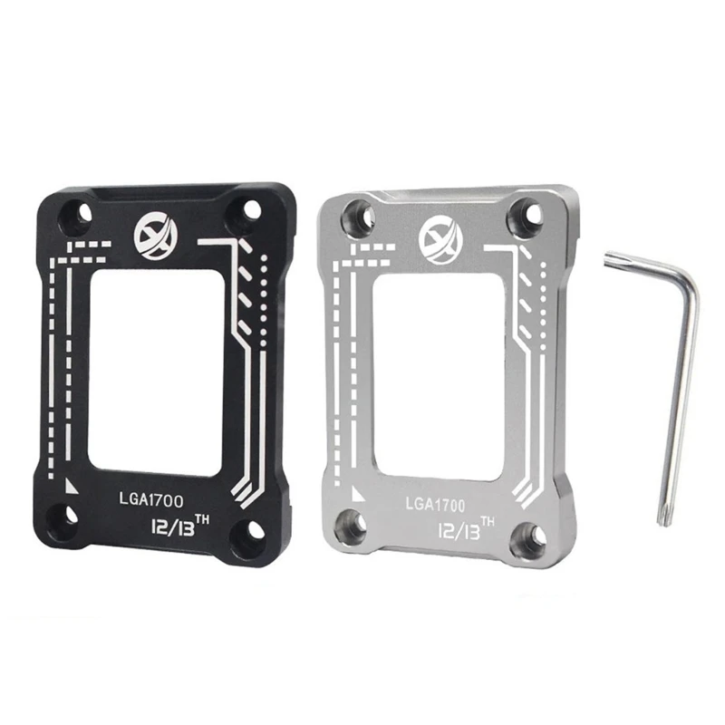 CPU Bending Correction Fixing Buckle Backplane Bracket for LGA1700 LGA1800 Intel12th 13thGen- CNC- AluminumAlloy Frame