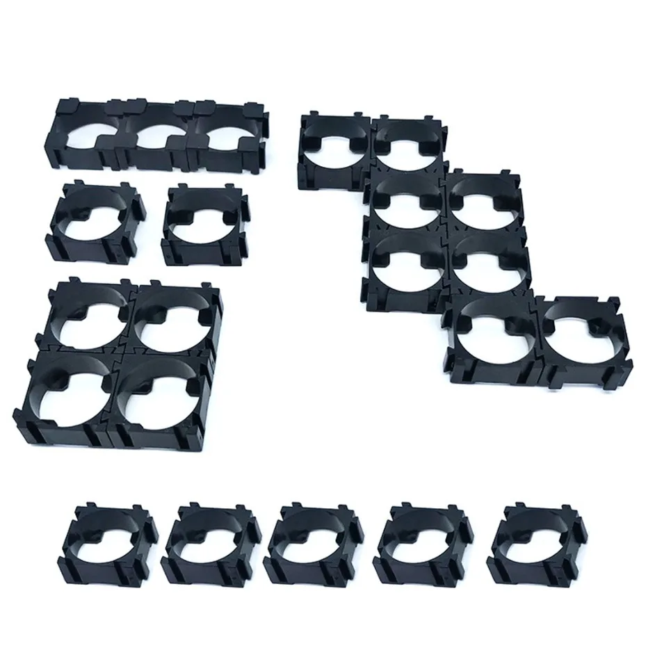 Soporte de Almacenamiento de Baterías, Ensamblaje Modular, para Baterías 18650, 100 Unidades, Diámetro del Orificio de 18.4 mm, Soporte de Montaje para Paquetes de Baterías de Iones de Litio
