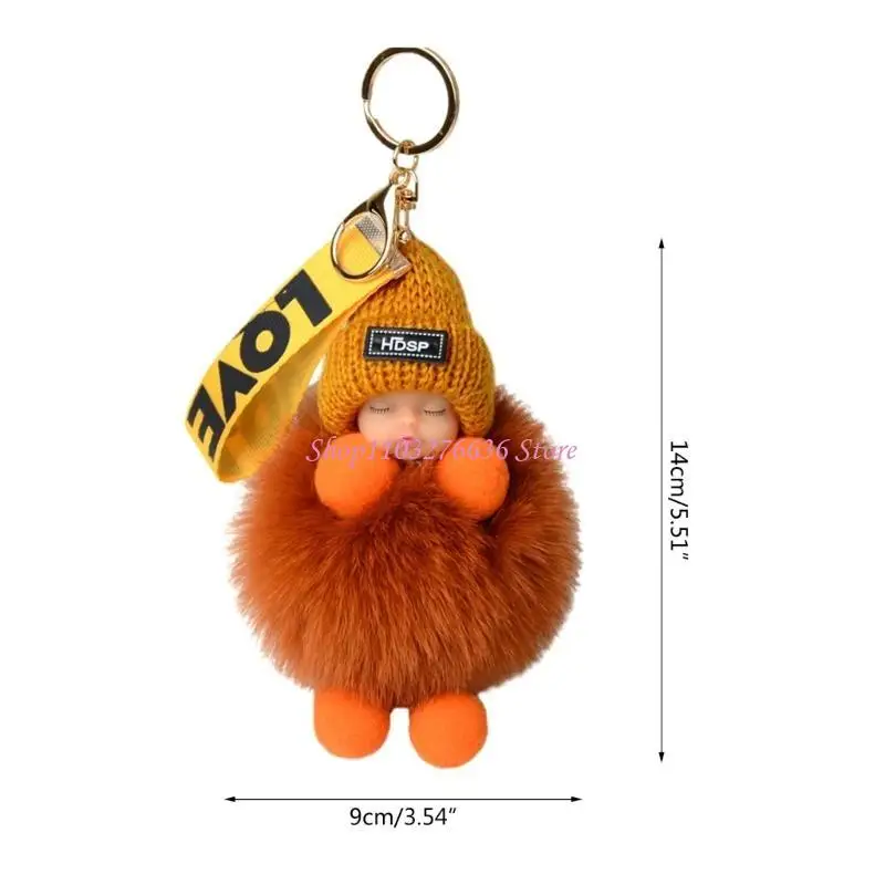 R6FD LLADCA FANCHA Decoraciones bolso para bebés para bebés Soft lindo llavero regalo