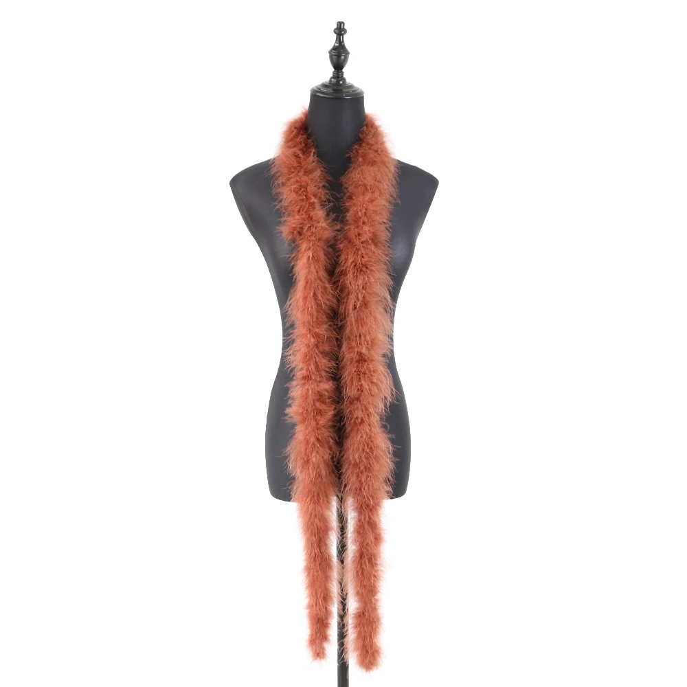 11 gram kalkoenveer boa pluizige maraboe veren sjaal bruiloft kleding accessoires vakantie decoraties naaien versieringen 2 meter
