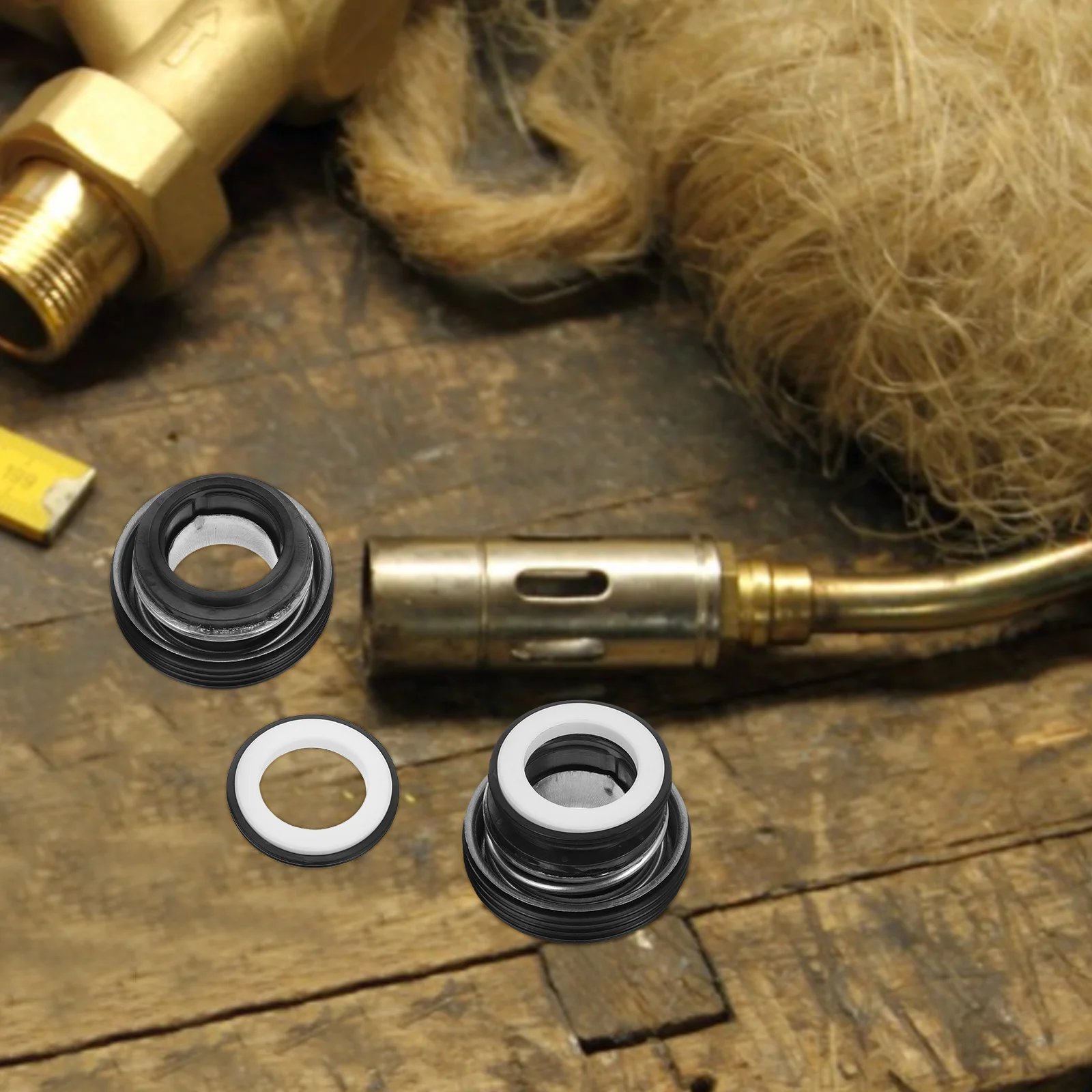 

2pcs Water Mechanical Seal Gasoline Engine Plastic Axle Tools Pump Seals Water Pump Sealing Gasket Mechanical Sealing
