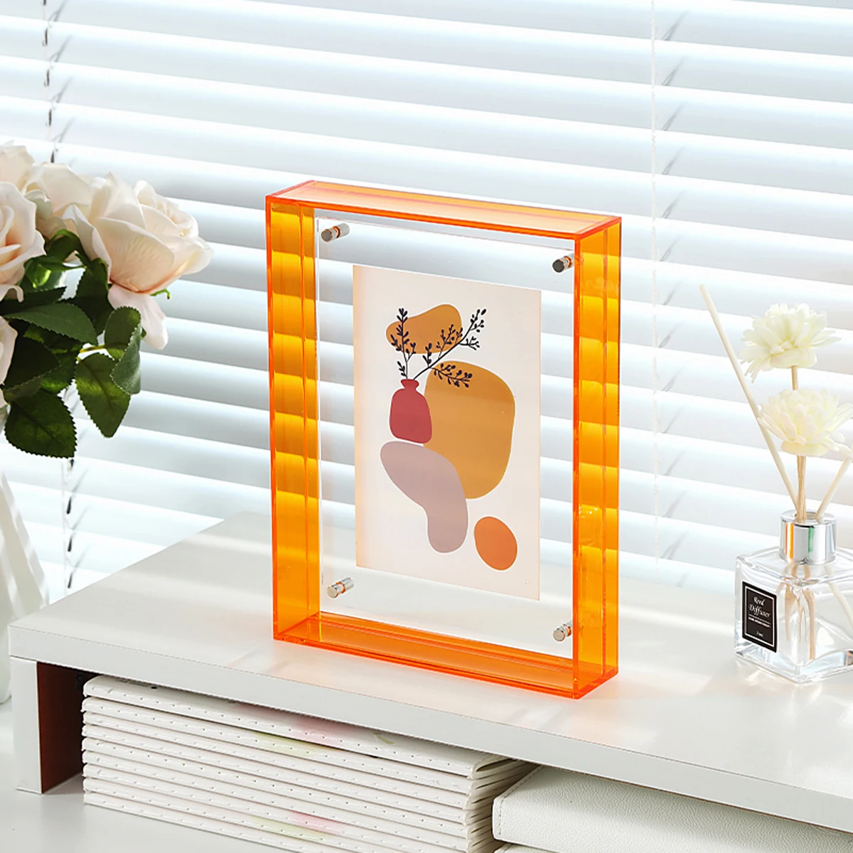 Acrylic Photo Frame Plastic Rectangle Holder
