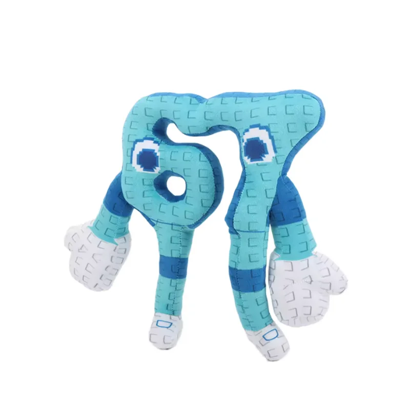 25cm STEAL A BRAINROT Blue No. 67 Plush Toy Cute House Dolls Game Surrounding Blue No. 67 Toys Soft Toys for Kids Birthday Gifts