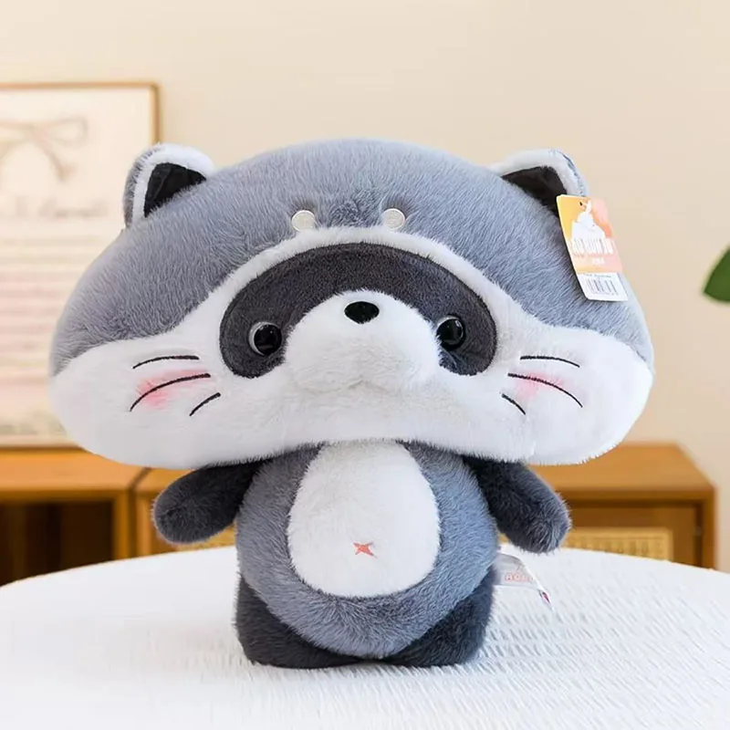 Cute Forest Animal Plush Toy Set Fox Cat Raccoon Soft Stuffed Doll for Kids Birthday Gift Multiple Styles Available Kawaii