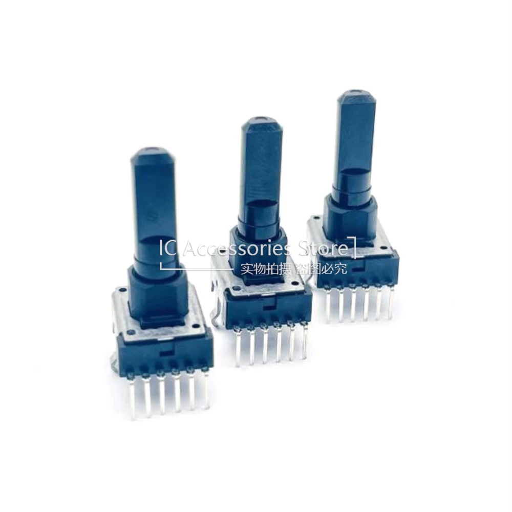 5PCS RK12 Type Mixer Duplex Potentiometer B5K B10K With Center Positioning 6Pins Half Shaft Length 23MM