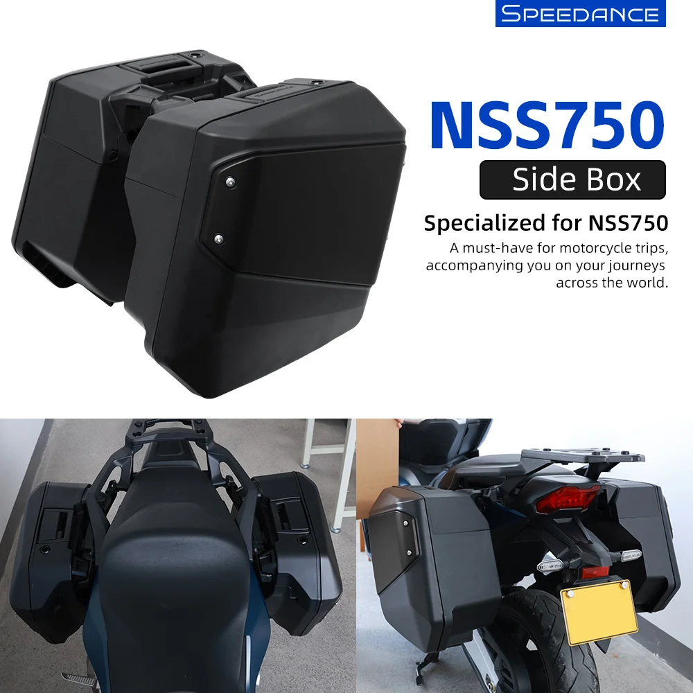for Honda NSS750 (Forza 750) Side Cases, Lockable with Factory Key, For City Commuting & Weekend Touring