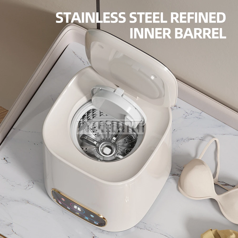 آلة الغسيل والتجفيف الأوتوماتيكية المتكاملة ، غسالة الملابس الداخلية المنزلية المحمولة