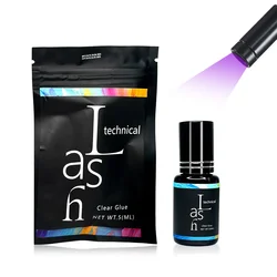 1pcs 5ml UV LED Quick Drying Eyelash Glue Illuminator 1S Fast Curing Glue Eyelash Artist Professional Eyelash Glue