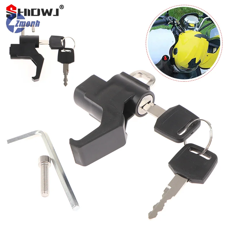 

New！Motorcycle Universal Helmet Lock Handlebar 22-26mm Anti-theft Security Motorbike