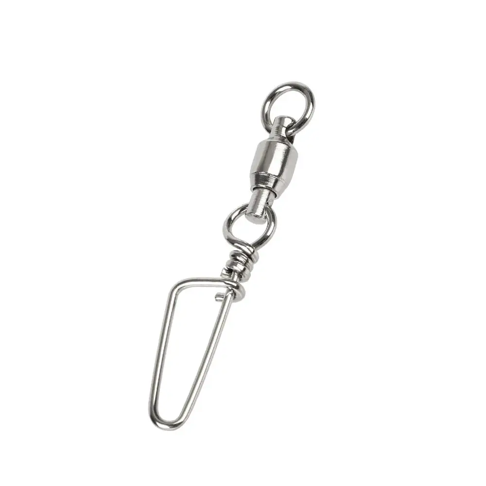Resistant High Rolling Swivel Fishing Accessories Stainless Steel Ball Bearing Connector Coastlock Snap Fishing Swivels