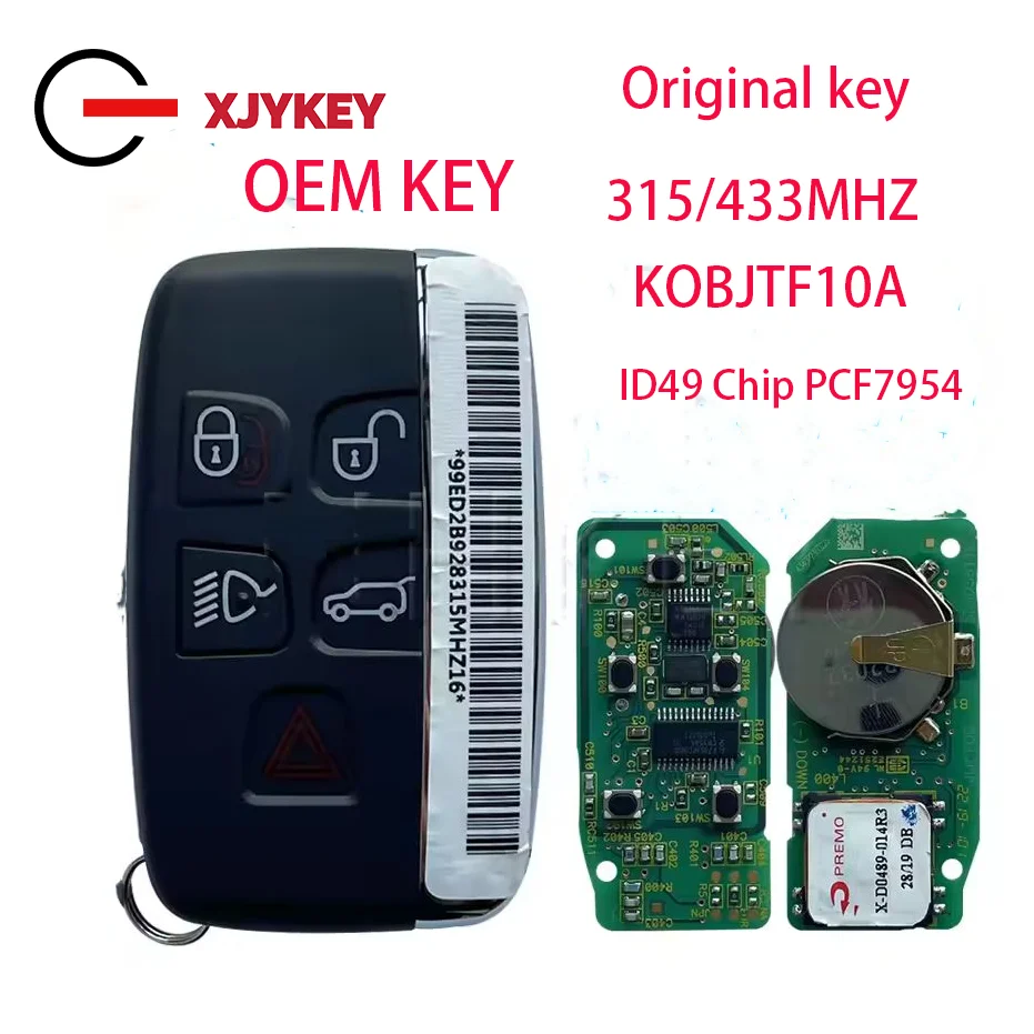 

Original OEM Smart Remote Key fob 315/434MHZ for Land Rover Range Rover Sport Evoque Vogue for Jaguar XJ Xe XF 2010-2020