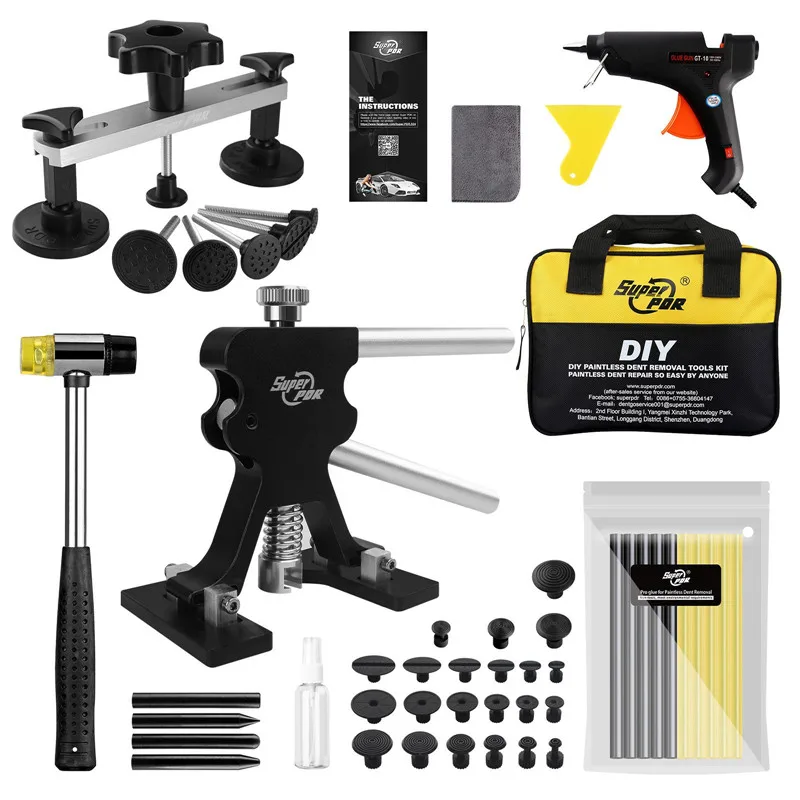 

SuperPDR инструмент для ремонта вмятин на автомобиле, бесплатные вмятинки из листового металла, грейферные ямы, ручной комплект для ремонта автомобилей, быстрый