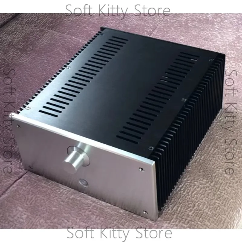 2412B Aluminum Audio Amplifier Chassis Shell For HD1969 AMP Class A CNC Shell Case with radiator 240*120*271mm