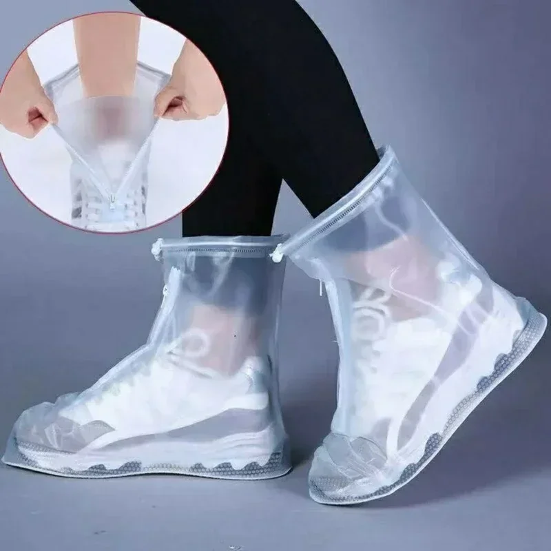 Silicone Waterproof Shoe Cover Unisex Shoes Protectors Rain Boots for Indoor Outdoor Rainy Reusable Quality Non-Slip Shoe Cover
