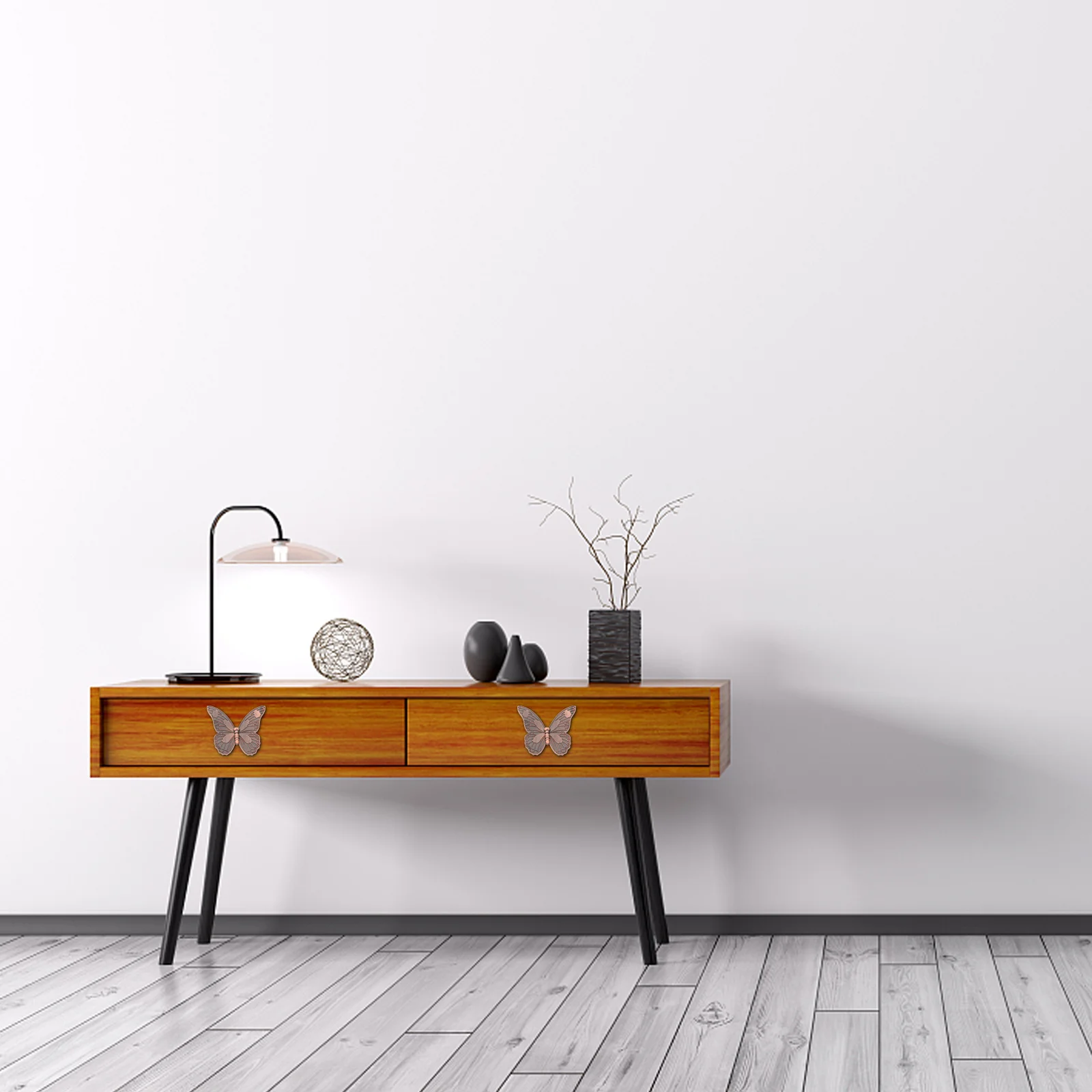 

4Pcs Butterfly Cupboard Handles Unique Design Durable Drawer Pulls Cabinet Knobs Home Decoration Door Handle