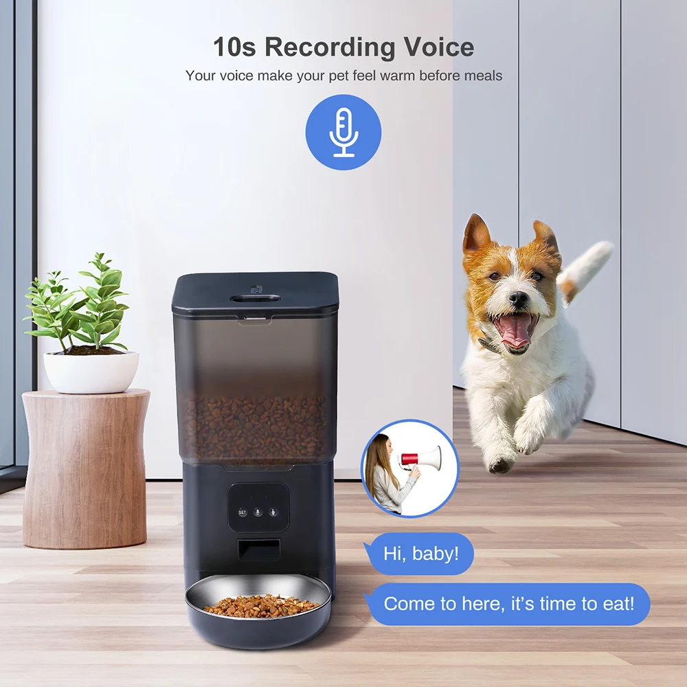 Cat Timing Feeder Tuya APP Smart Cat Feeder Pet Dog Food Automatic Dispenser Suitable for Small Cats and Dogs Remote Feeding