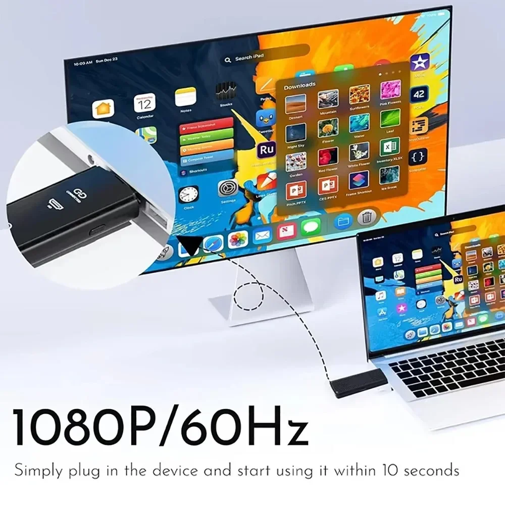 50 متر لاسلكي HDMI محول جهاز ريسيفر استقبال وإرسال الفيديو 5.8 جرام موسع جهاز استقبال للتليفزيون دونغل محول للكمبيوتر كاميرا شاشة الكمبيوتر المحمول