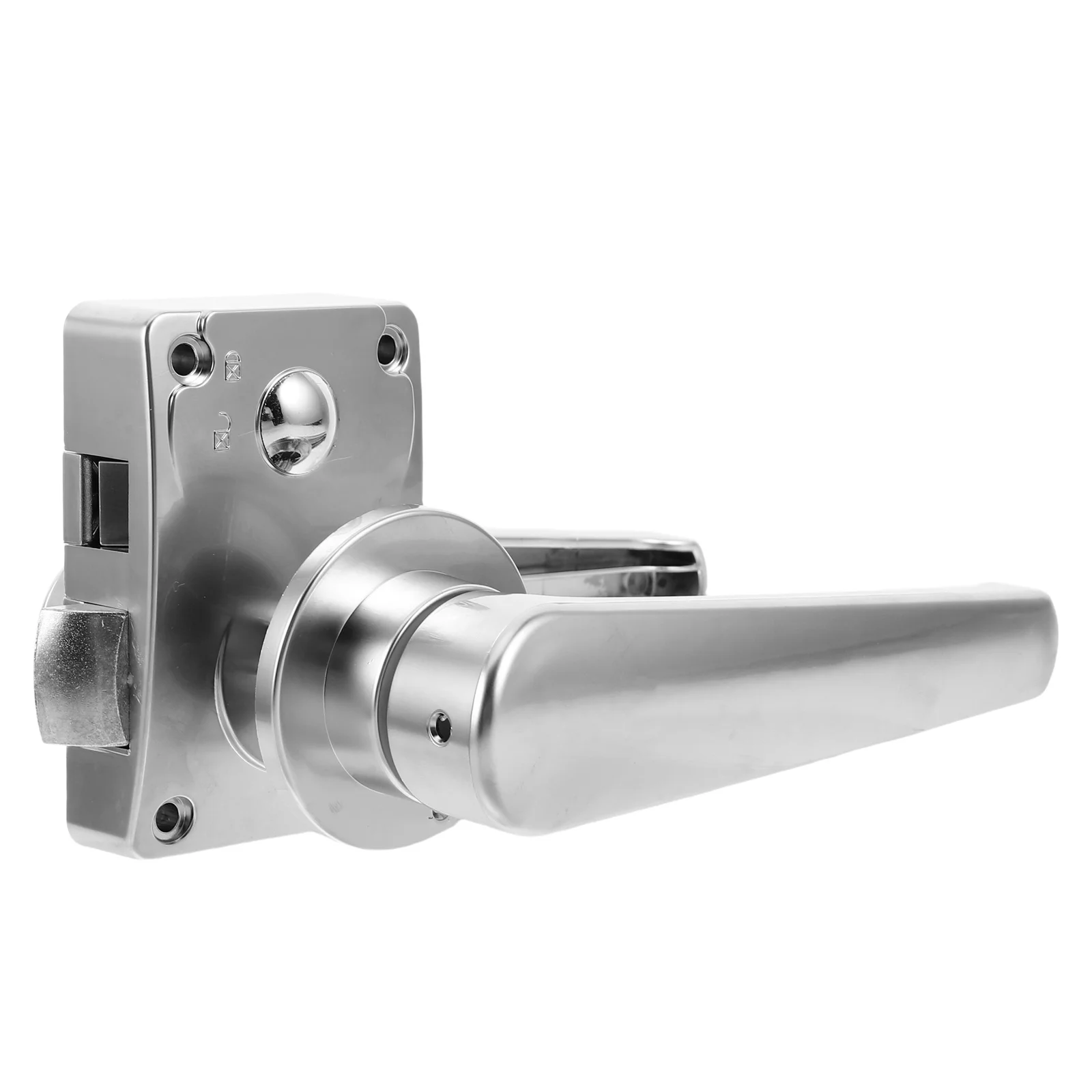 

Rv Door Lock Silver Alloy Indoor Privacy Handle Bathroom Door Latch Camper Boat Replacement Security Lock Rv Compartment Handle