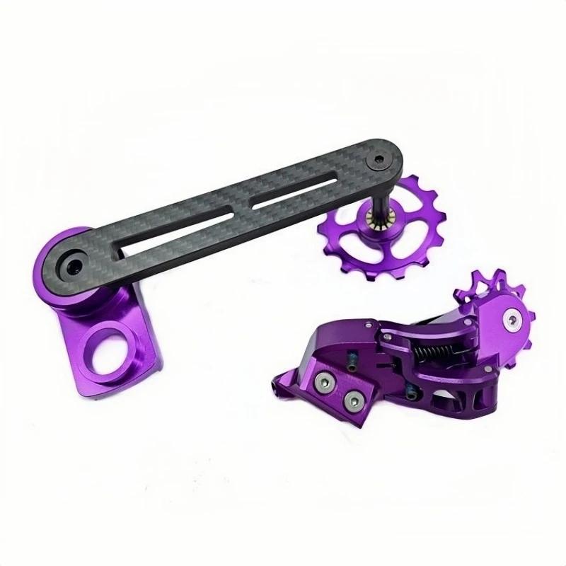 Bike External 7-speed Chain Tensioner Carbon Fiber Ceramic Bearing for Brompton PLine TLine Chain Guide - view 3
