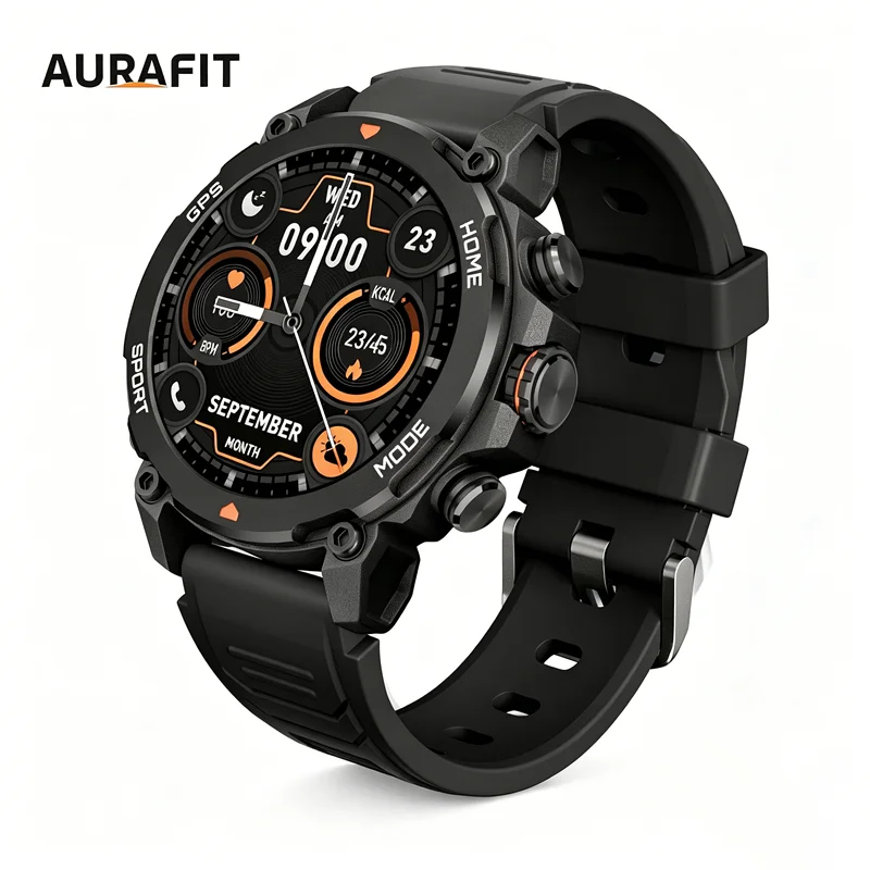 montre-connectee-de-positionnement-gps-legere-aurafit-boussole-de-sport-plein-air-pour-adultes-hommes-et-femmes-sante-sos-personnes-agees-2025