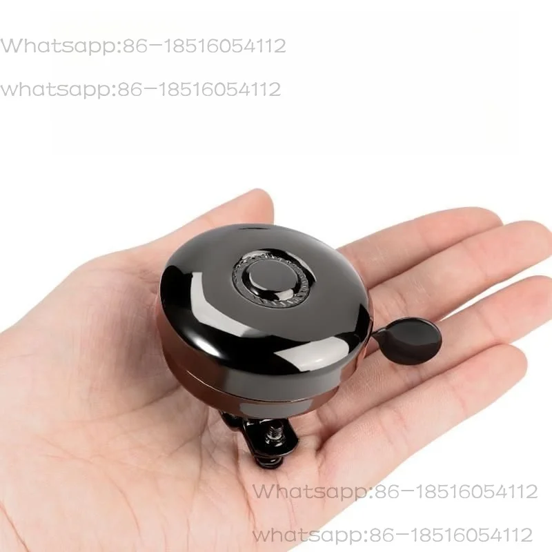 Bicycle horn, black iron bell, sturdy and durable, mountain bike folding bike accessories equipment