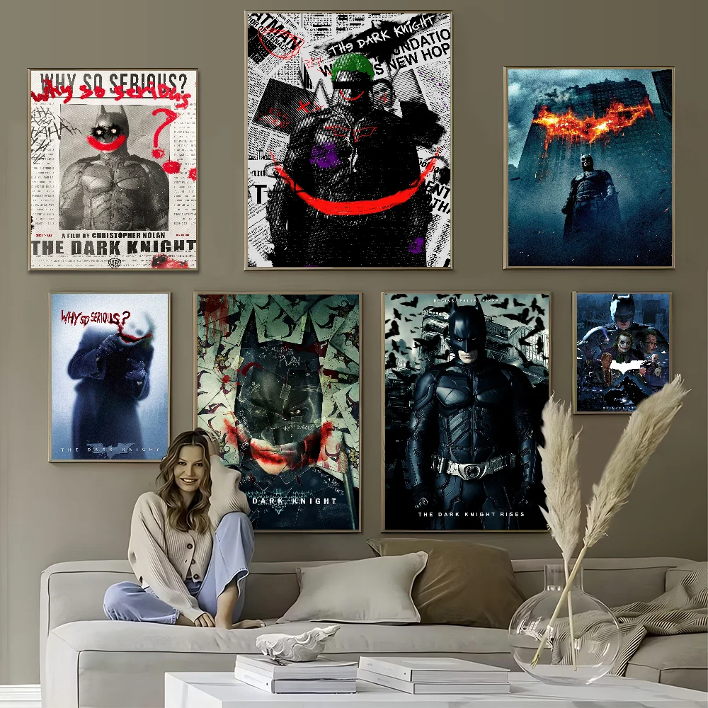 BEAST KINGDOM The Dark Knight B-Batmans Classic Movie Posters HD Quality Poster Wall Art Painting Study Nordic Home Decor