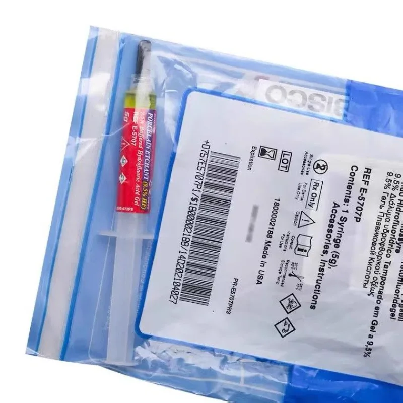 

5 г/трубка, стоматологический материал с гидрофлюровой кислотой, фарфоровый травильный агент BISCO, 9,5%, гель, фарфоровый Etchant, стоматологический материал для полости рта