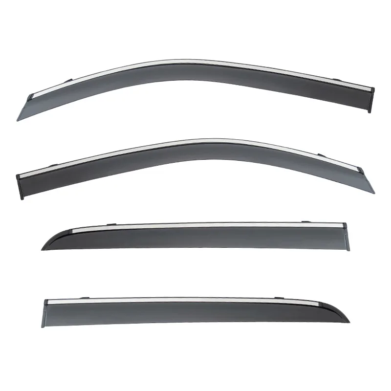 For Great Wall Poer RUMAN Pao P-Series Cannon 2019-24 Window Visor Door Visor Vent Shades Ventvisor Bright Strip Wind Deflectors