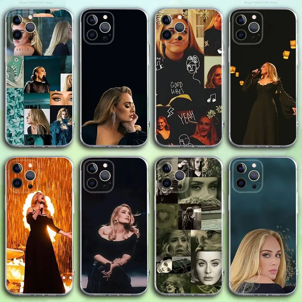 

Singer A-Adele Phone Case For iPhone 17,16,15,14,13,12,11 Pro,Max,Plus,X,XS,XR,SE4,E Mini Transparent Soft Cover