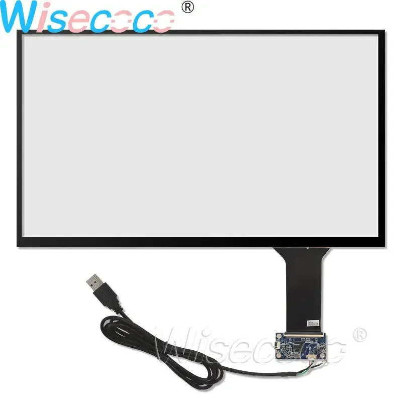 Wisecoco 15.6 Inch Capacitive Touch Screen Digitizer Sensor USB Plug and Play 10 Point Trackpad Universal 354.9 * 206.8 MM