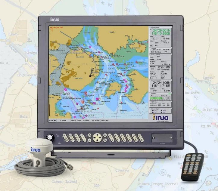 17 Inch Marine ECS Plotter HM-5817 ENC Product Support S57 & S63 Format Charts Electronic Chart System With IEC Standard