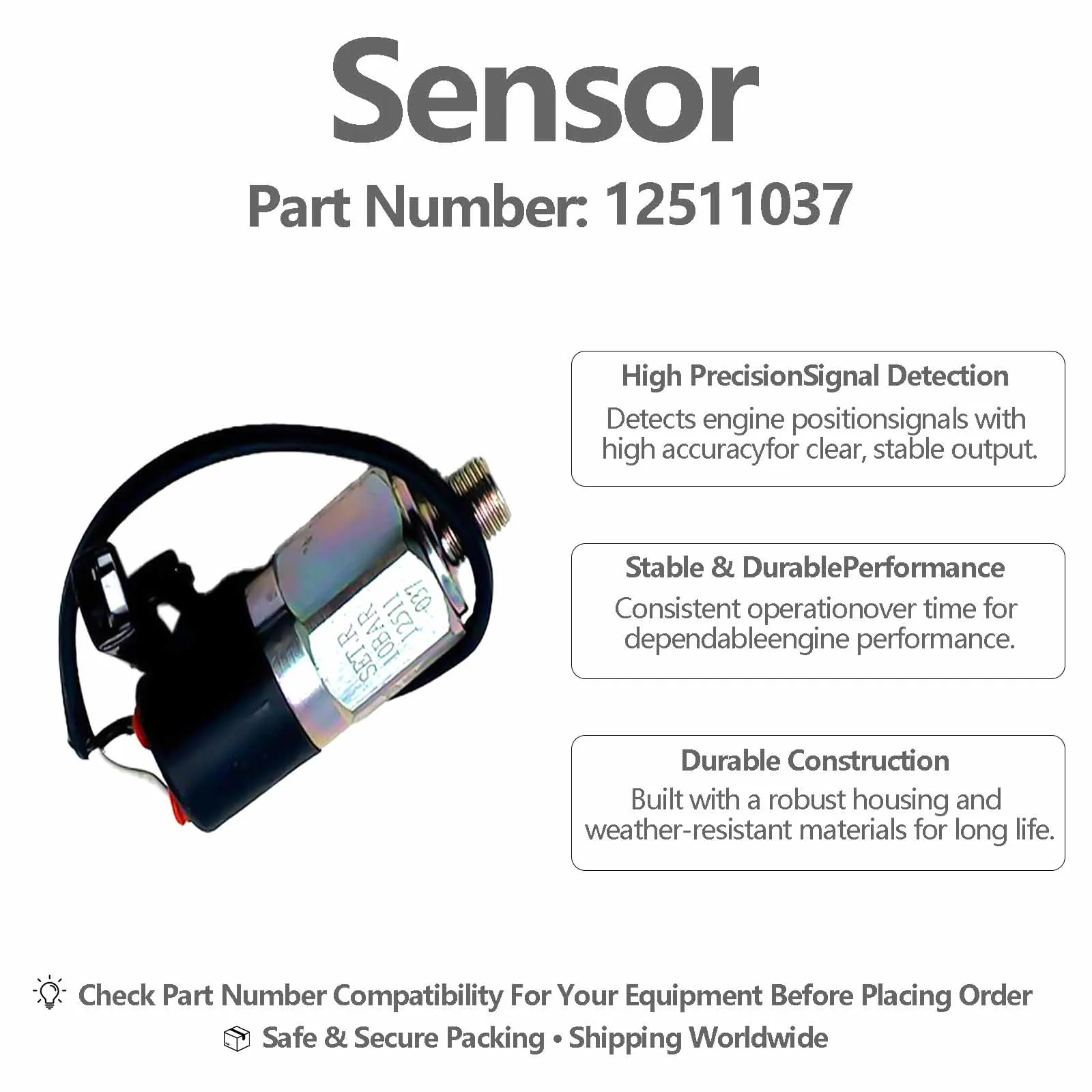 12511037 Oil Pressure Sensor For XCMG