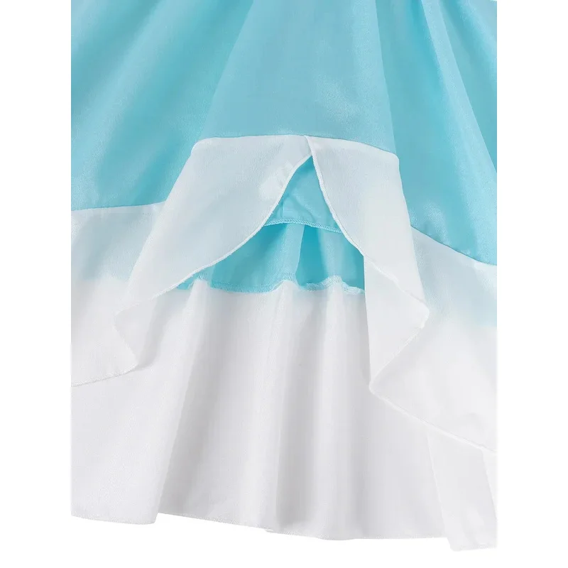 Vestido de melocotón Cosplay Rosalina, vestidos de fiesta para niños para niñas