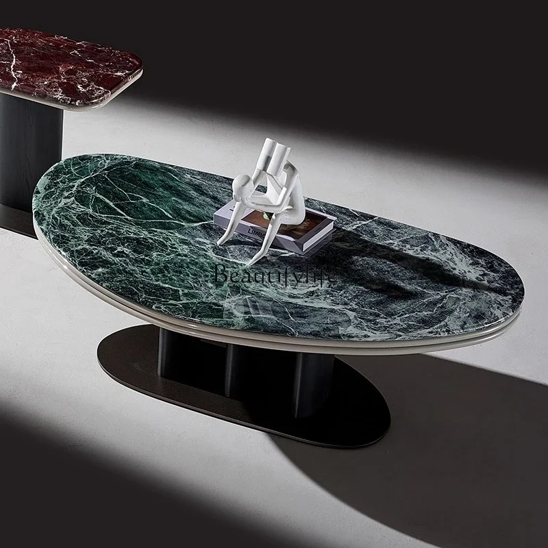 

yj21 Italian light luxury modern coffee table living room home creative villa high-end luxury stone special-shaped