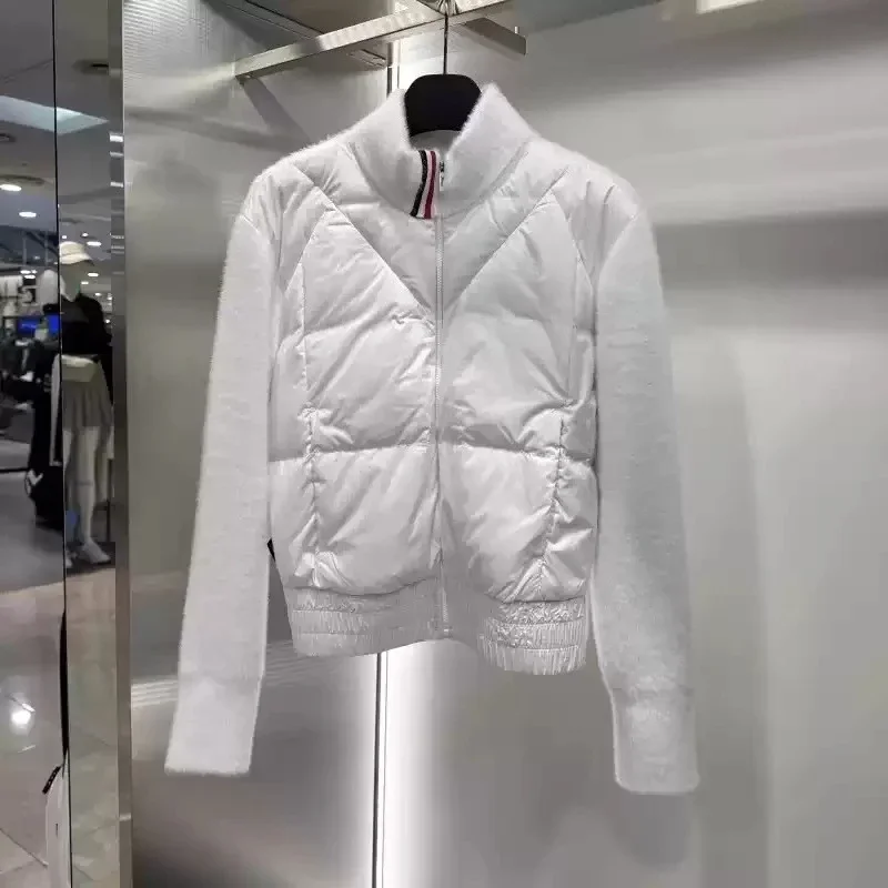 Women's Golf Goose Down Jacket 2026 New Korean Style Windproof Warm Premium Stand Collar Zip-Up Lightweight Fashion Sporty Soft