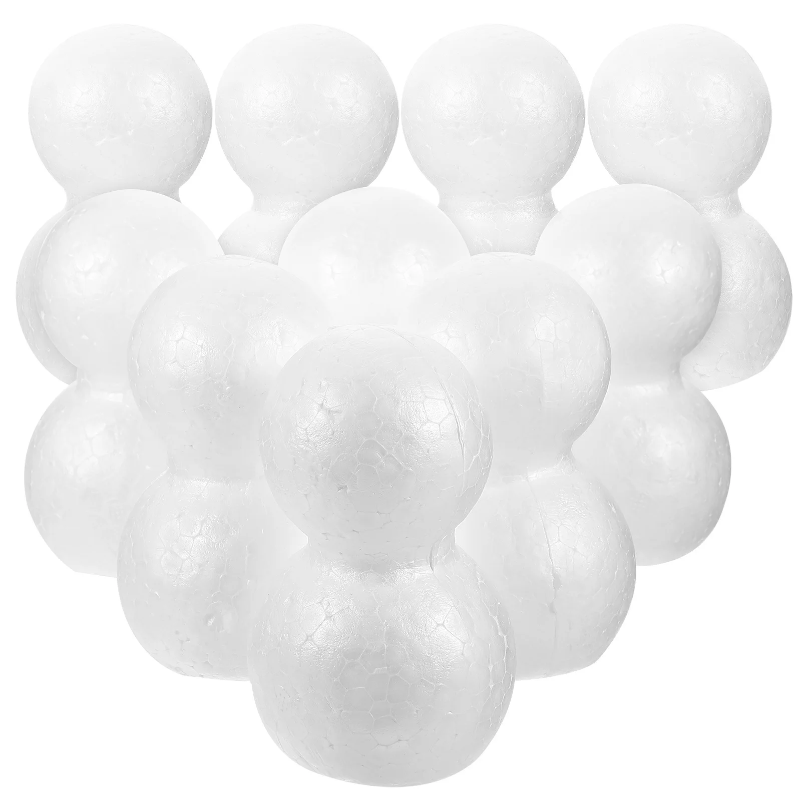 10 قطع من زخرفة رجل الثلج من البوليسترين، مجموعة أدوات صياغة عيد الميلاد، مادة حرفية آمنة وخفيفة الوزن ومتينة #4