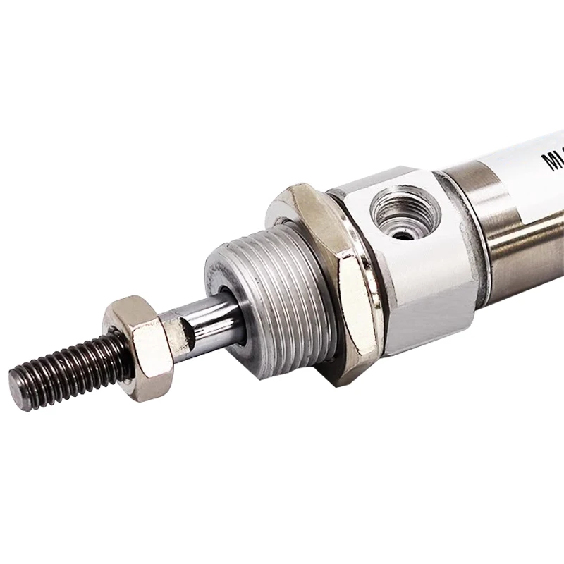 MI Small Pneumatic Cylinder MI10/12/16/20/25/32/40x5/10/15/20-150 With Magnetic Ring Stainless Steel Mini Cylinder