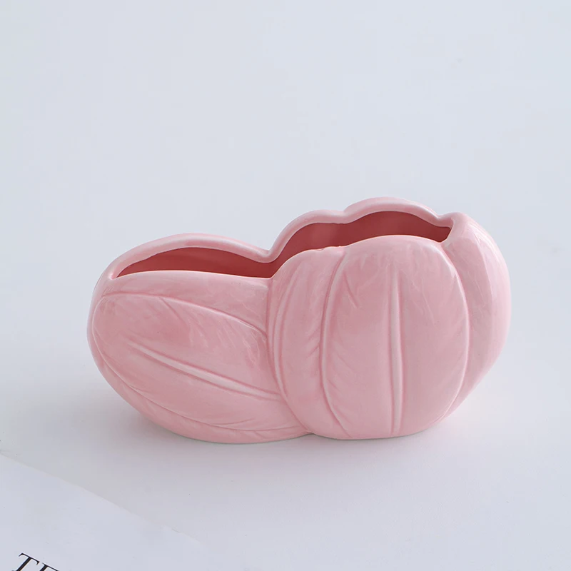 

Ceramic vase - simple, cartoonish, cute, creative decorative flower arrangement piece or flower container